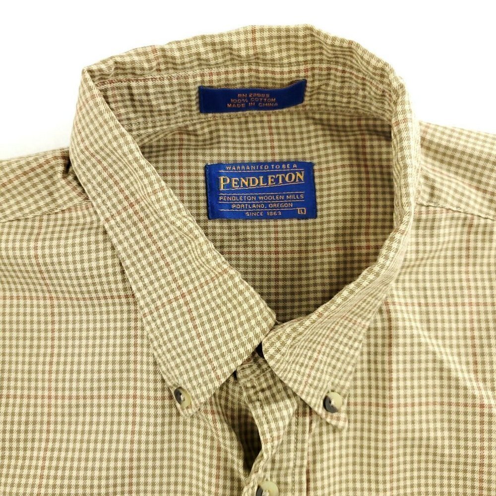 Pendleton Check Pattern Long Sleeve Button Down S… - image 2